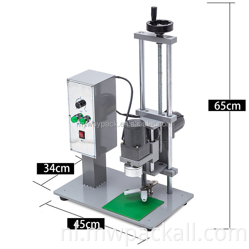 het vullen van de dop machine dopglaasmachine Sluit de machine van de flesdop